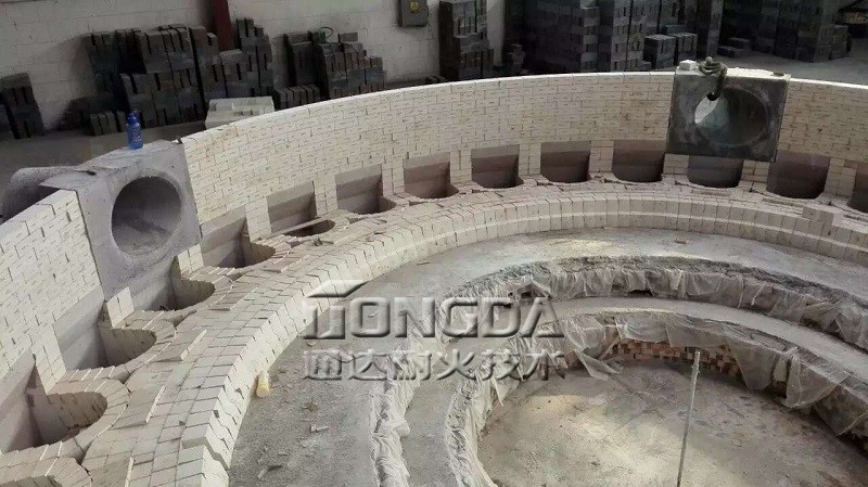 通达耐火承接海鸣矿业项目多层炉预砌工作圆满完成